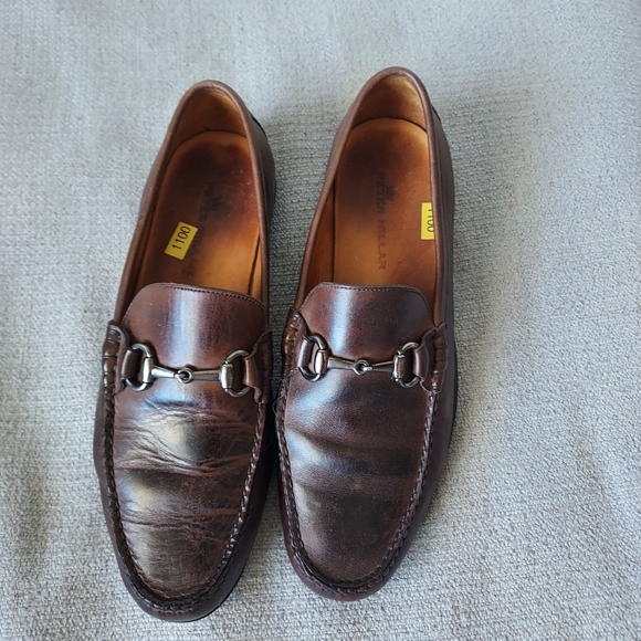 Peter Millar Mens Leather Slip One Loafers - Picture 1 of 8